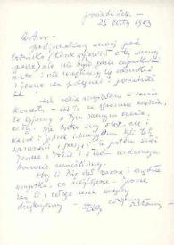 Portada:Carta dirigida a Arthur Rubinstein, 25-02-1963