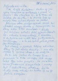 Portada:Carta dirigida a Aniela Rubinstein, 20-04-1977