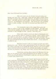 Portada:Carta dirigida a Aniela y Arthur Rubinstein, 05-03-1974