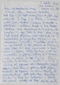 Portada:Carta dirigida a Aniela y Arthur Rubinstein. Kansas City (Missouri), 03-10-1940