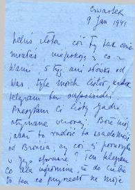 Portada:Carta dirigida a Aniela Rubinstein. Kansas City (Missouri), 09-01-1941