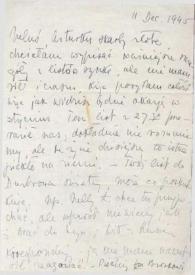 Portada:Carta dirigida a Aniela y Arthur Rubinstein. Kansas City (Missouri), 11-12-1945