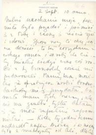 Portada:Carta dirigida a Aniela Rubinstein. Kansas City (Missouri), 02-09-1946