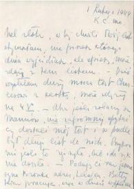 Portada:Carta dirigida a Aniela Rubinstein. Kansas City (Missouri), 01-02-1949