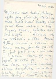 Portada:Carta dirigida a Aniela y Arthur Rubinstein. Kansas City (Missouri), 29-10-1950
