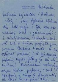 Portada:Carta dirigida a Aniela y Arthur Rubinstein. Kansas City (Missouri), 19-02-1940