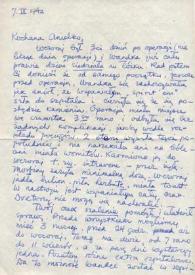 Portada:Carta dirigida a Aniela Rubinstein. Kansas City (Missouri), 07-09-1942