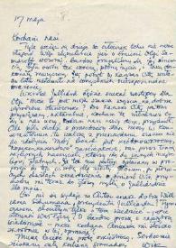 Portada:Carta dirigida a Aniela y Arthur Rubinstein. Kansas City (Missouri), 17-05-1948