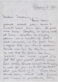 Portada:Carta dirigida a Aniela Rubinstein, 17-02-1943