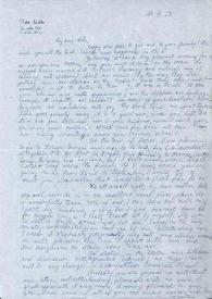 Portada:Carta dirigida a Aniela Rubinstein. Buenos Aires (Argentina), 20-12-1952