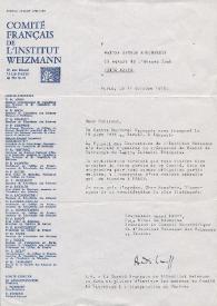 Portada:Carta dirigida a Arthur Rubinstein. París (Francia), 17-10-1975