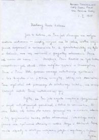 Portada:Carta dirigida a Arthur Rubinstein. Los Angeles (California), 01-02-1955