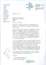 Portada:Carta dirigida a Aniela Rubinstein, 15-02-1985