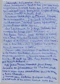 Portada:Carta dirigida a Aniela Rubinstein. París (Francia), 25-01-1947