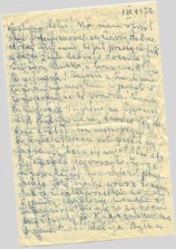 Portada:Carta dirigida a Aniela Rubinstein. Varsovia (Polonia), 01-09-1972