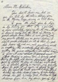 Portada:Carta dirigida a Arthur Rubinstein. San Francisco (California)
