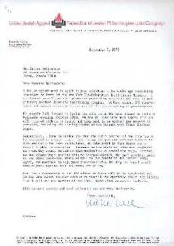 Portada:Carta dirigida a Arthur Rubinstein. Nueva York, 04-09-1979