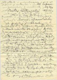 Portada:Carta dirigida a Aniela y Arthur Rubinstein. Kaunas (Lituania), 29-07-1940
