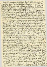Portada:Carta dirigida a Aniela Rubinstein. Kaunas (Lituania), 28-09-1940
