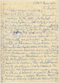 Portada:Carta dirigida a Aniela  Rubinstein. Los Angeles (California), 07-03-1947