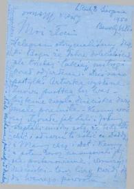 Portada:Carta dirigida a Aniela y Arthur Rubinstein. Beverly Hills (California), 08-08-1950