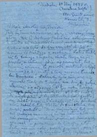 Portada:Carta dirigida a Aniela y Arthur Rubinstein. Kansas City (Missouri), 03-05-1953