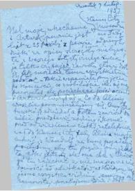 Portada:Carta dirigida a Aniela Rubinstein. Kansas City (Missouri), 07-11-1957