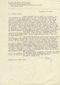 Portada:Carta dirigida a Aniela y Arthur Rubinstein. Buzuluk (Orenburg), 13-01-1942