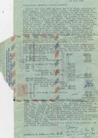 Portada:Carta dirigida a la Familia Rubinstein. Los Angeles (California), 16-05-1954