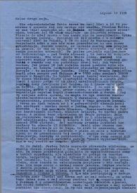 Portada:Carta dirigida a Aniela Rubinstein. Beverly Hills (California), 12-07-1959