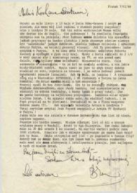 Portada:Carta dirigida a Aniela Rubinstein. Beverly Hills (California), 07-06-1968