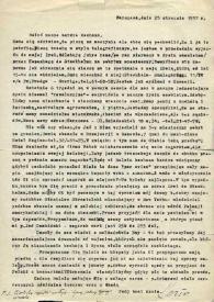 Portada:Carta dirigida a Aniela Rubinstein. Varsovia (Polonia), 25-01-1957