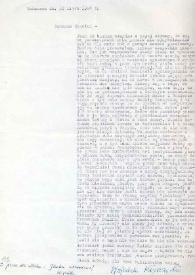 Portada:Carta dirigida a Aniela Rubinstein. Varsovia (Polonia), 31-07-1964