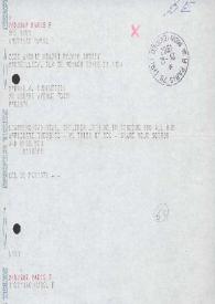 Portada:Telegrama dirigido a Aniela Rubinstein. Monte-Carlo, Mónaco (Francia), 21-12-1982