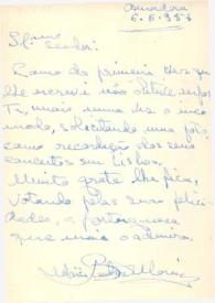 Portada:Tarjeta postal dirigida a Arthur Rubinstein. Amadora (Portugal), 06-06-1957