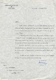 Portada:Carta dirigida a Arthur Rubinstein. San José (Costa Rica), 24-04-1958