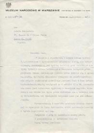 Portada:Carta dirigida a Aniela Rubinstein. Varsovia (Polonia), 08-04-1986