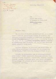 Portada:Carta dirigida a Aniela Rubinstein. Varsovia (Polonia), 04-01-1985