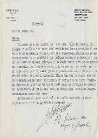 Portada:Carta dirigida a Arthur Rubinstein. Madrid (España), 19-12-1966