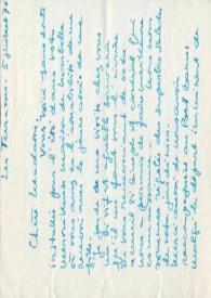 Portada:Carta dirigida a Aniela Rubinstein. Les Terrasses, 05-07-1972