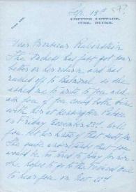 Portada:Carta dirigida a Arthur Rubinstein. Iver, Buckinghamshire (Inglaterra), 18-09-1957