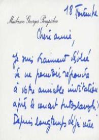 Portada:Tarjeta dirigida a Aniela Rubinstein. París (Francia), 18-11-1993