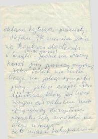 Portada:Carta dirigida a Aniela Rubinstein. Zakopane (Polonia), 01-09-1969