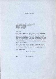 Portada:Carta dirigida a Rev.George H.Guilfoyle, Auxiliary Bishop of New York. Nueva York, 07-02-1966