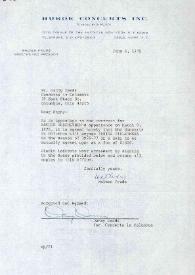 Portada:Carta dirigida a Danny Deeds. Nueva York, 04-06-1975