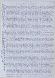 Portada:Carta dirigida a Arthur Rubinstein. La Habana (Cuba), 18-05-1951