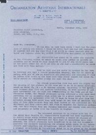 Portada:Carta dirigida a Elias Lieberman. París (Francia), 20-12-1968