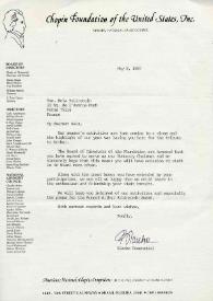 Portada:Carta dirigida a Aniela Rubinstein. Miami Beach (Florida), 08-05-1987