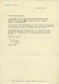 Portada:Carta dirigida a Aniela Rubinstein. Madrid (España), 20-10-1983
