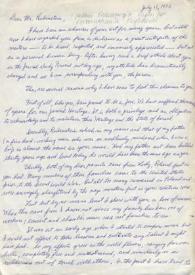 Portada:Carta dirigida a Arthur Rubinstein. Culver City (California), 19-07-1972